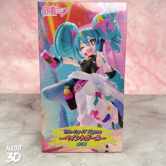 Hatsune Miku Trio Try iT Paint Girl Figure Series ver. Figure FuRyu Vocaloid - Picture 2 of 6